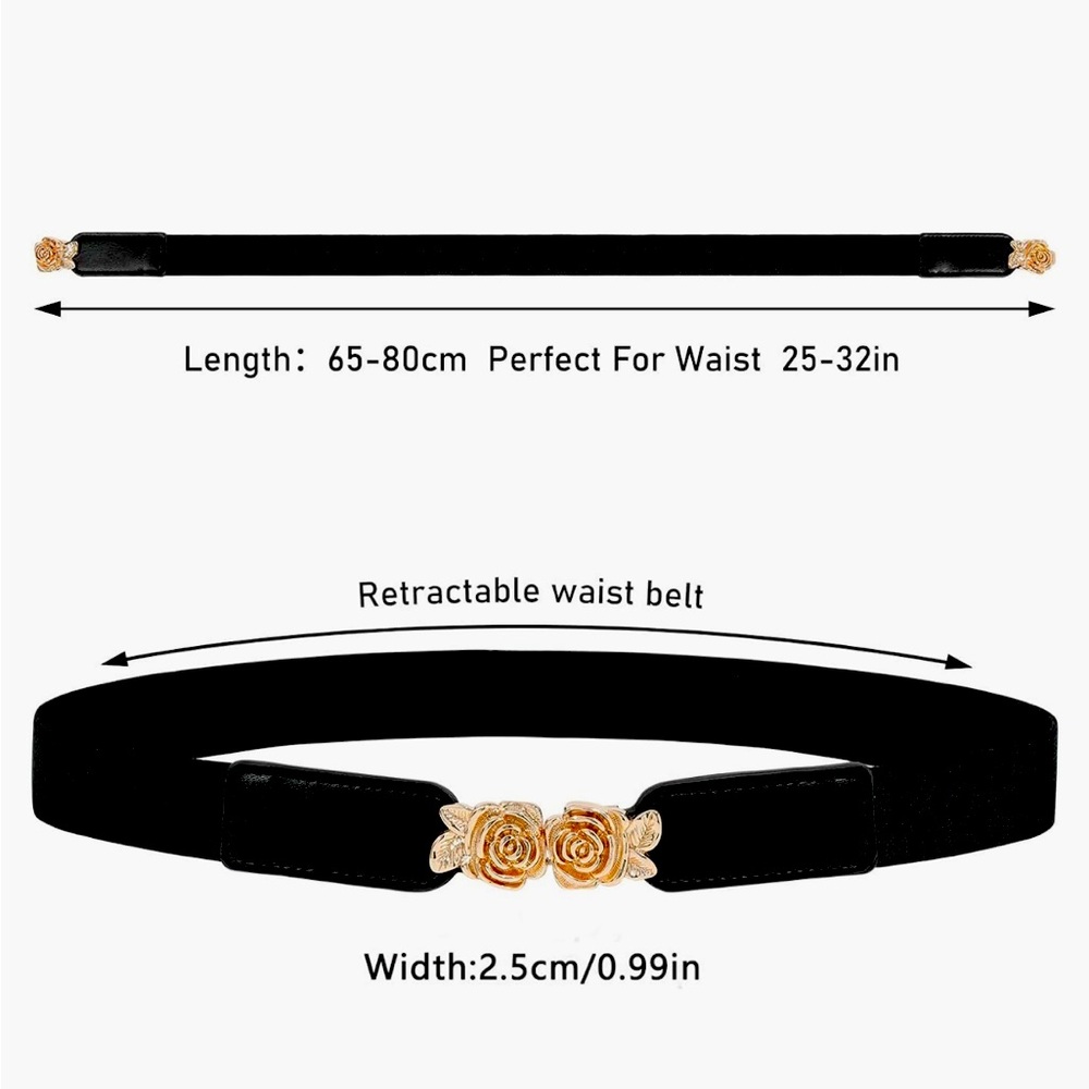 Awaytr Elastic Belt for 25-32 inch waist typically used for dresses.